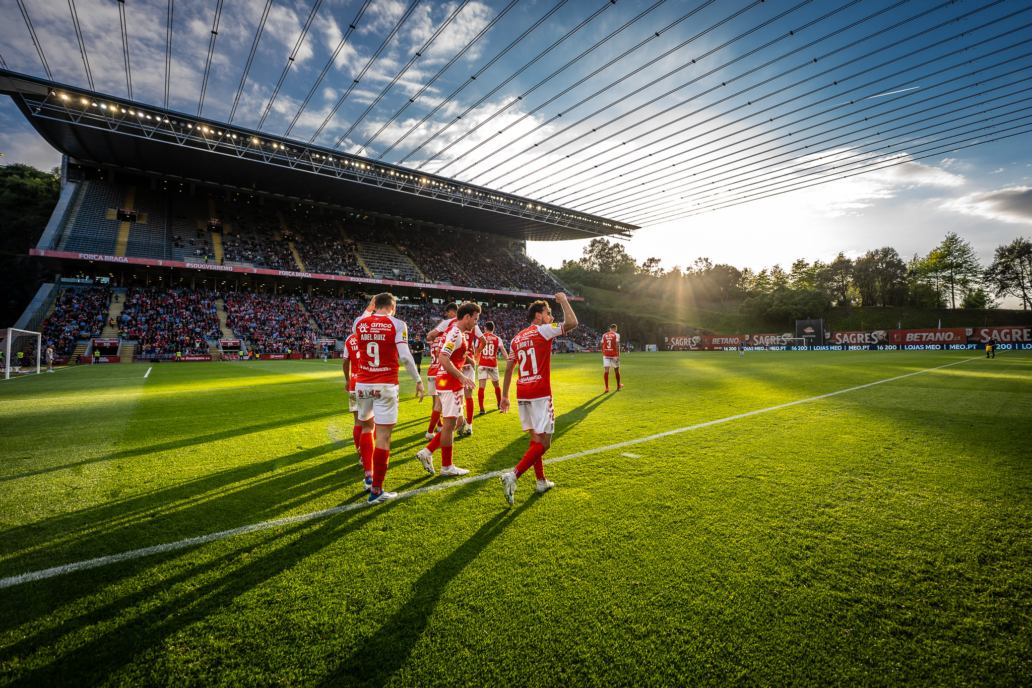 Estádio do Braga Arquiteto. Estádio do Sporting Braga em Portugal.