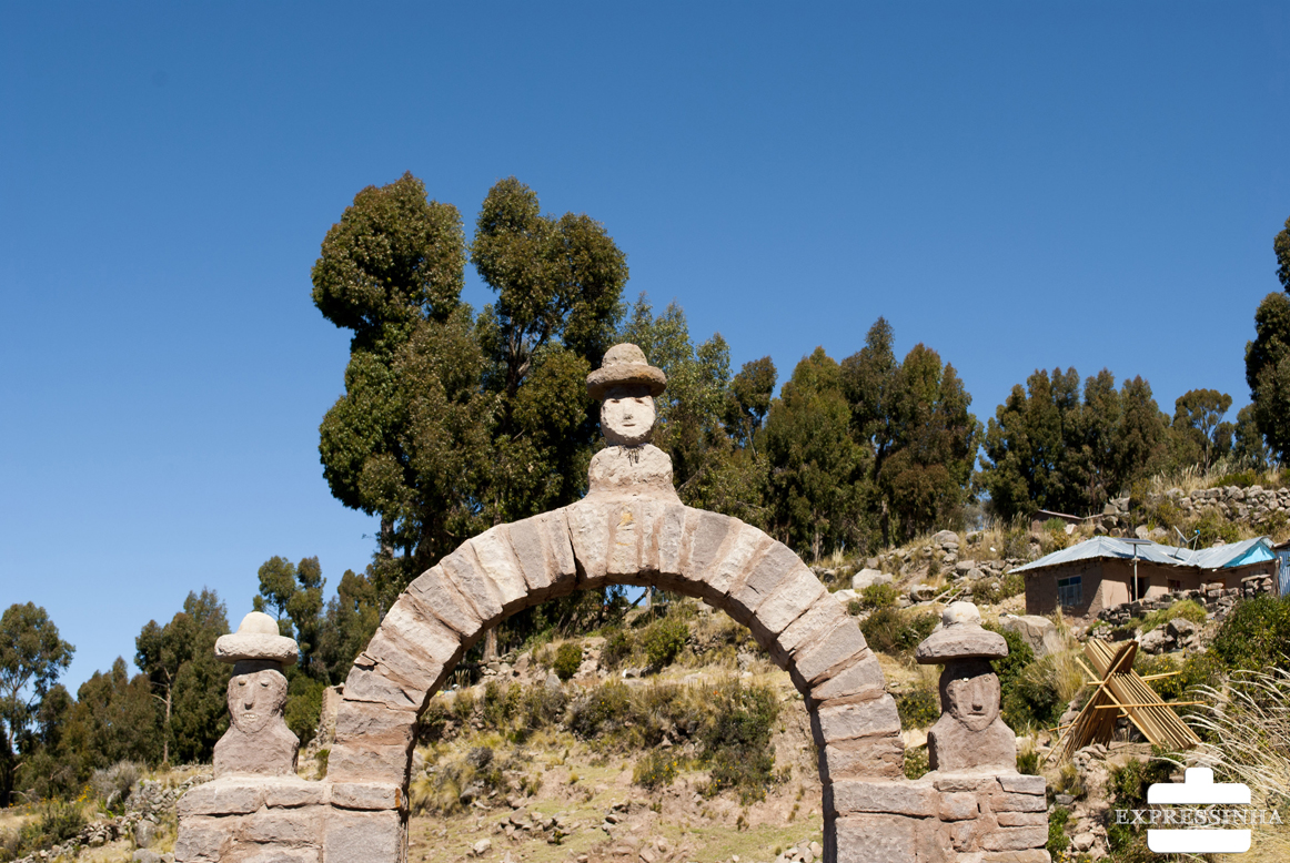 As entradas de Taquile, uma das ilhas do Lago Titicaca.