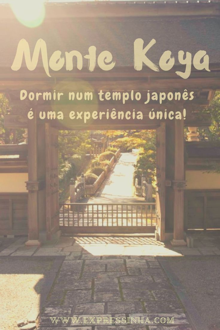 Templos japoneses famosos existem em todas as cidades turísticas do Japão. Mas domir num dos templos no Monte Koya é inesquecível entre os templos do Japão.