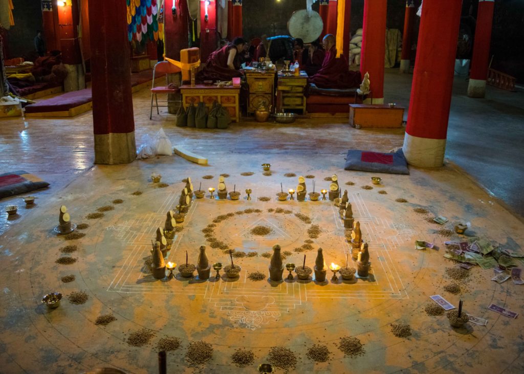 Outro tipo de mandala típica do budismo tibetano.