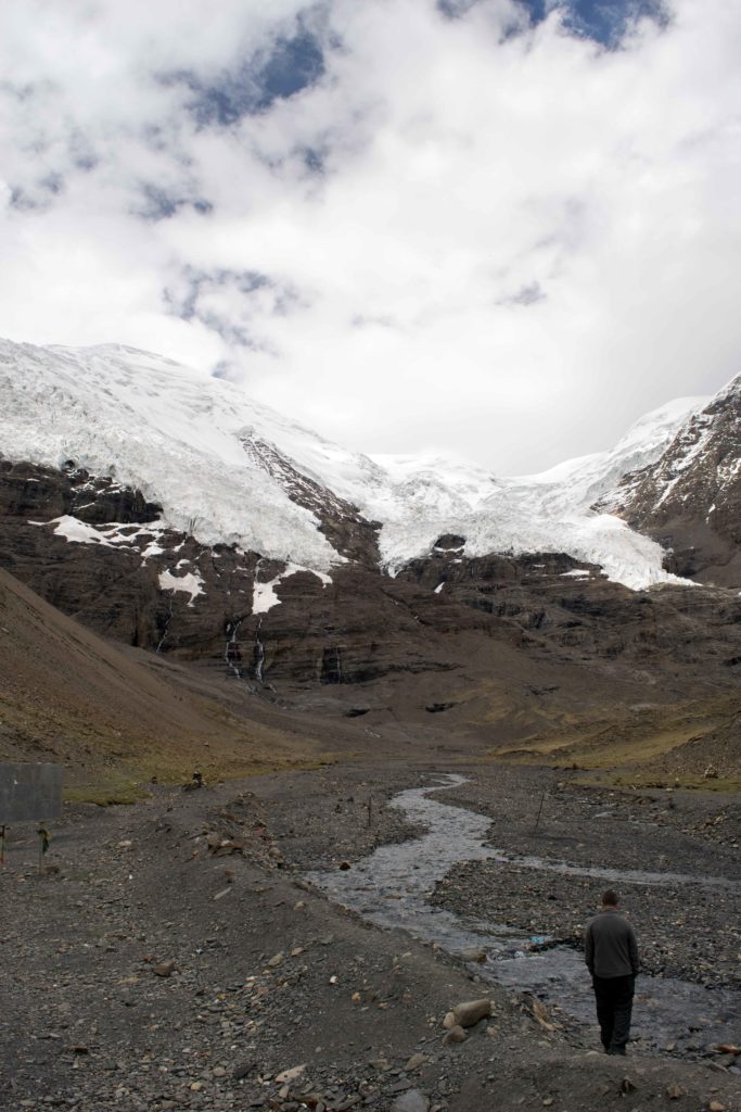 Karola Glaciar entre Lhasa e Shigatse.