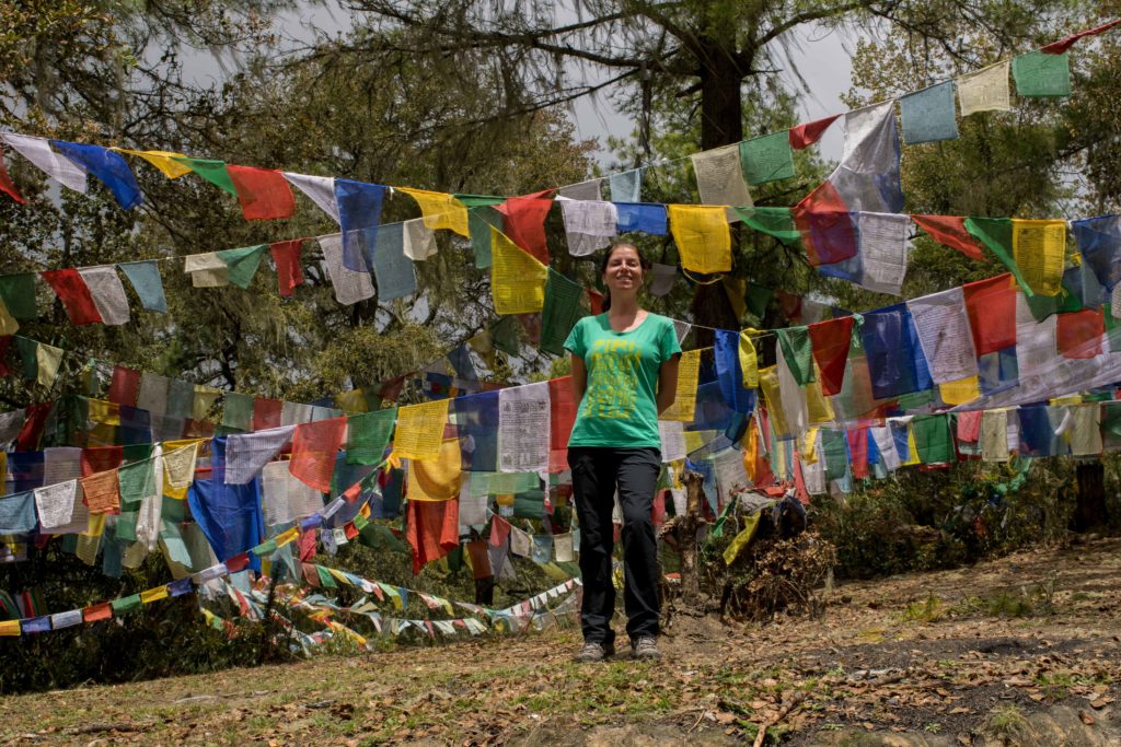Por todo o Butão estão espalhadas as bandeiras de oração, que são multiplicadas pelo vento.
