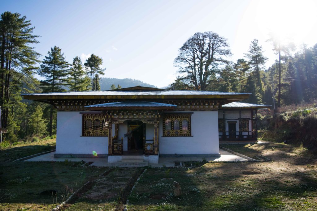 Guesthouse no Rincheling Monastery. Lugar perfeito para uma noite e para conhecer melhor o budismo e o Butão, o país da felicidade.
