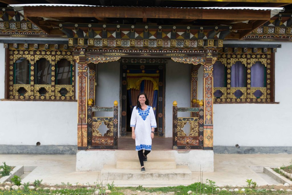 Guesthouse onde nos hospedamos no Rincheling Monastery no Butão, o país da felicidade.