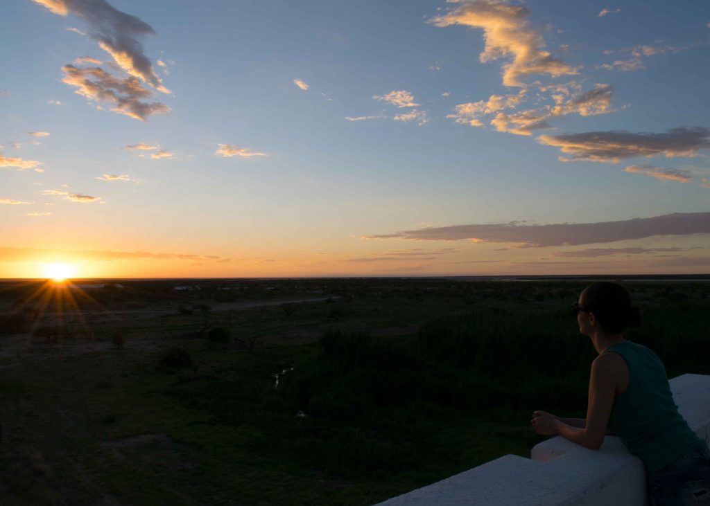 Etosha Camping: pôr-do-sol no Namutoni!