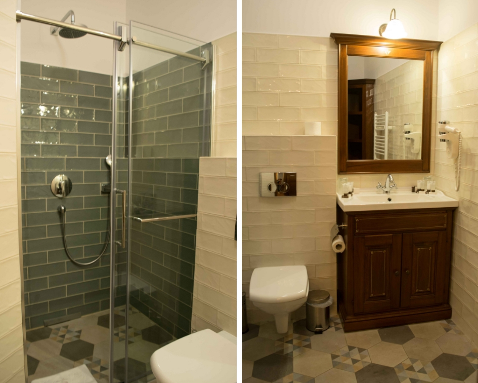 Melhores Hotéis de Brasov. Os banheiros da Casa Chitic são daqueles que a gente quer ter em casa.