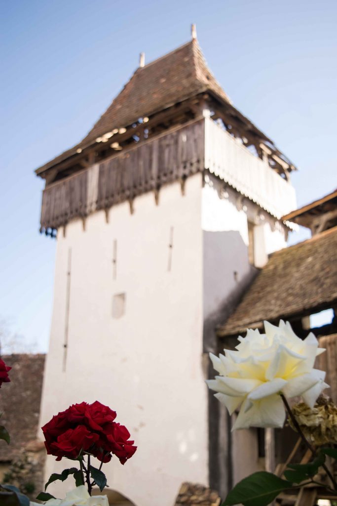 Torre da igreja fortificada de Viscri, protegida pela Unesco