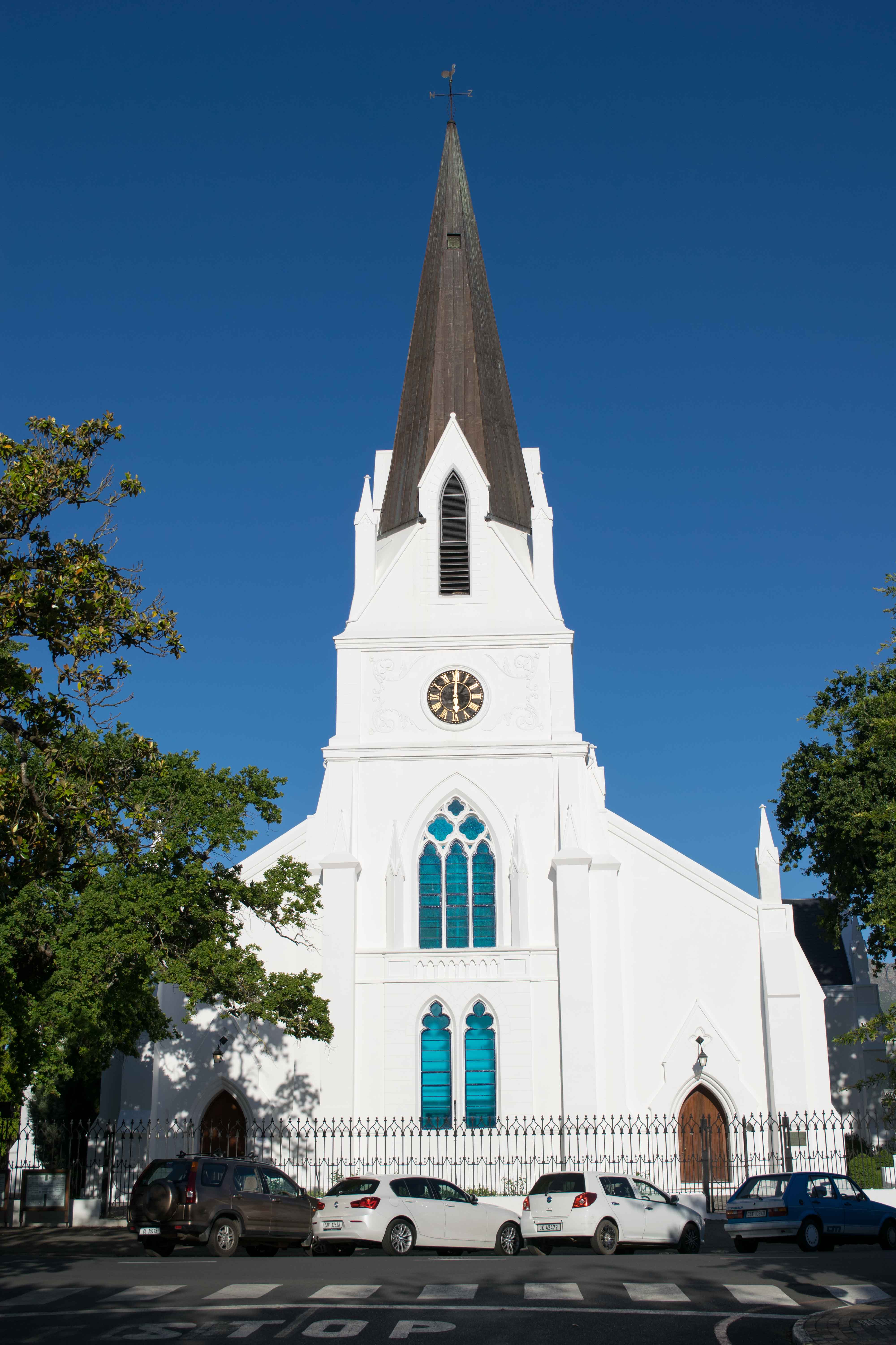 Igreja Luterana no centro de Stellenbosch.