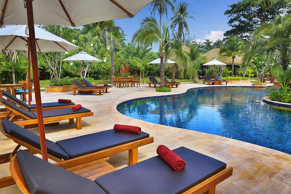 Viajar para Koh Lipe: piscina do Mapi Resort. Foto: divulgação.