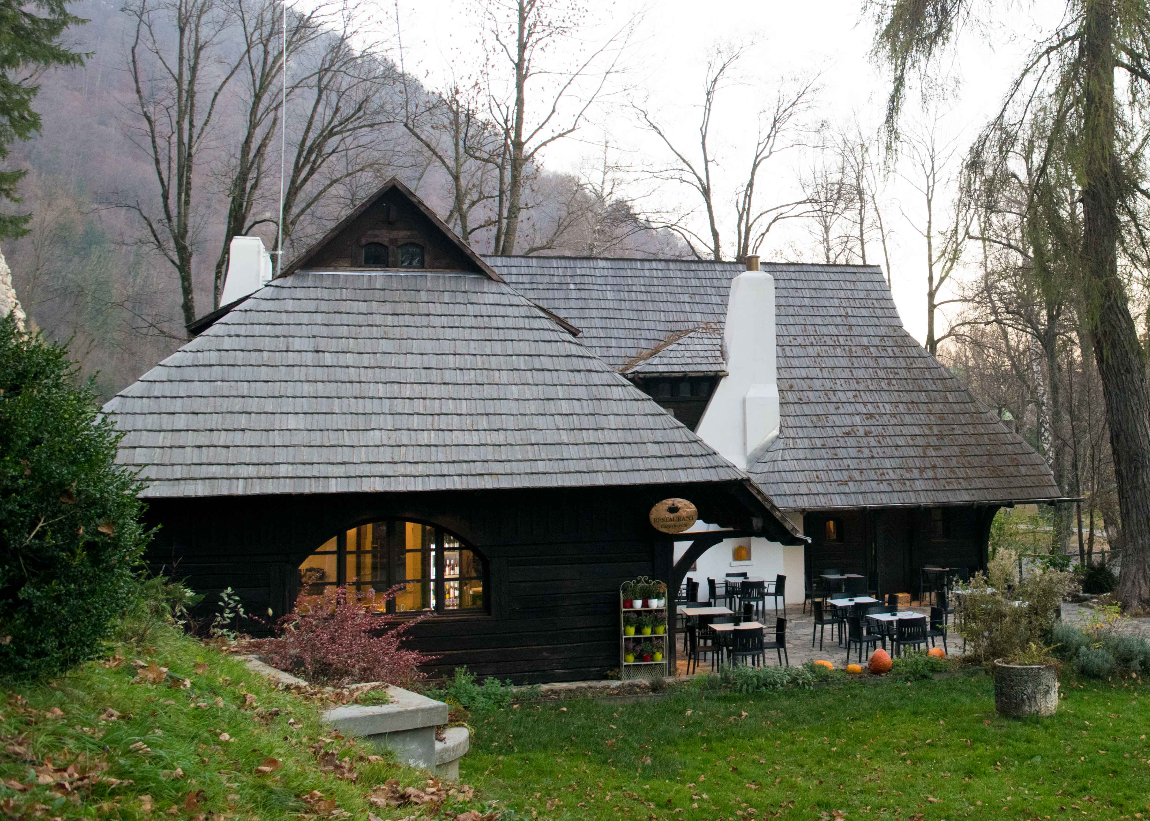 Onde comer na Romênia: Tea House do Bran Caslte.