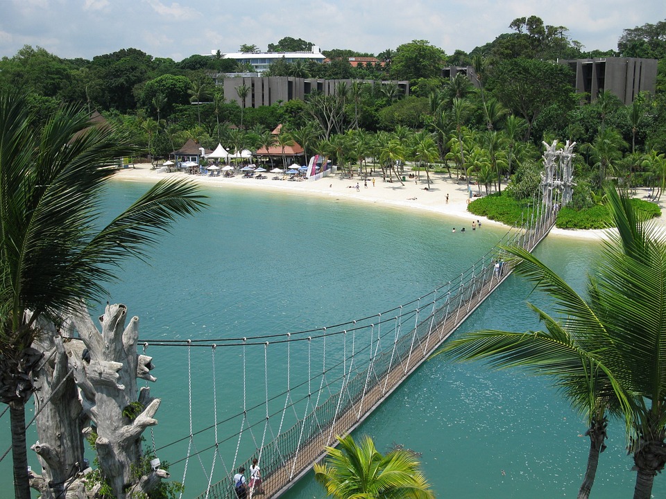 Ilha de Sentosa em Singapura ou Cingapura.