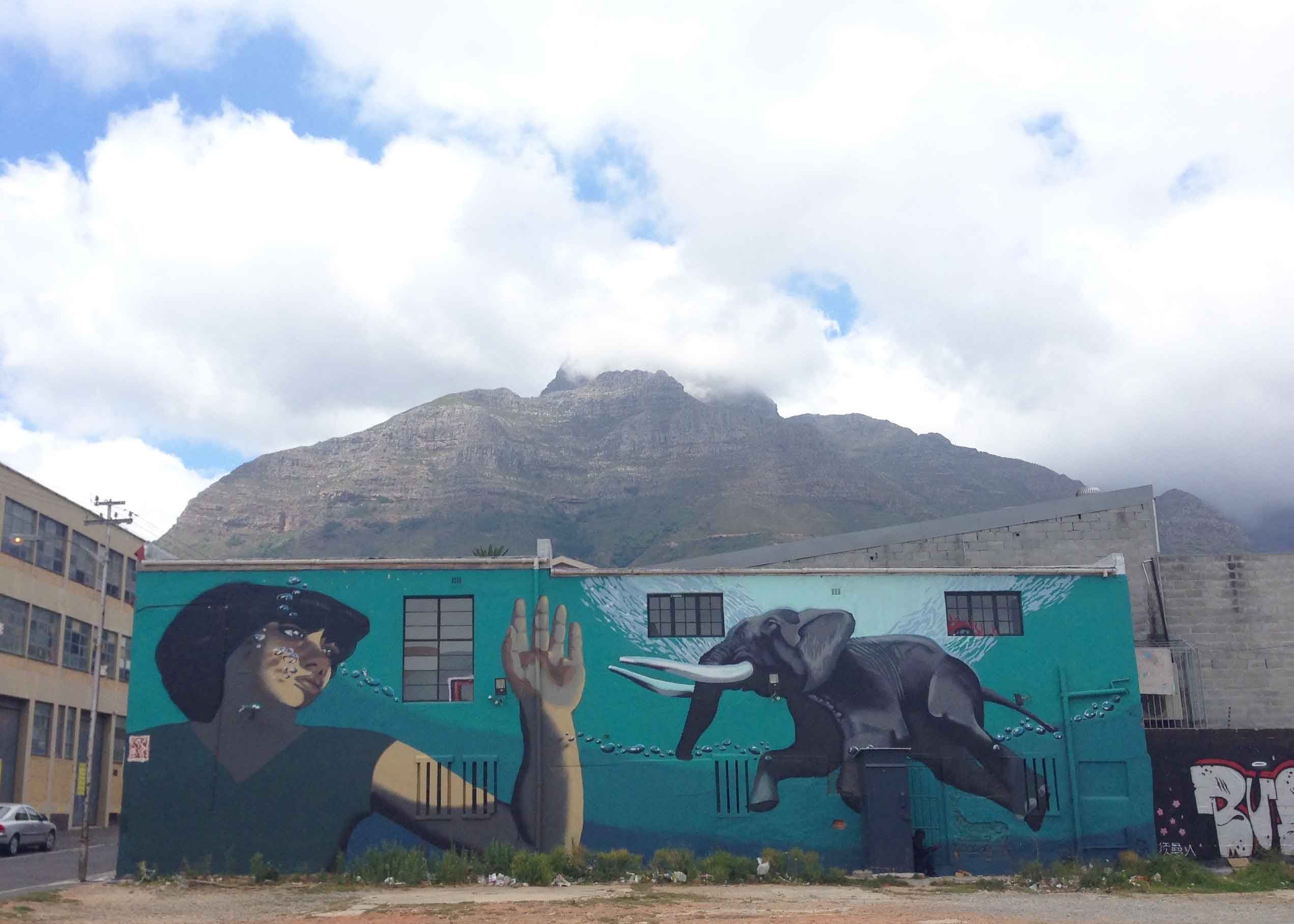 Street Art em Woodstock Cape Town.