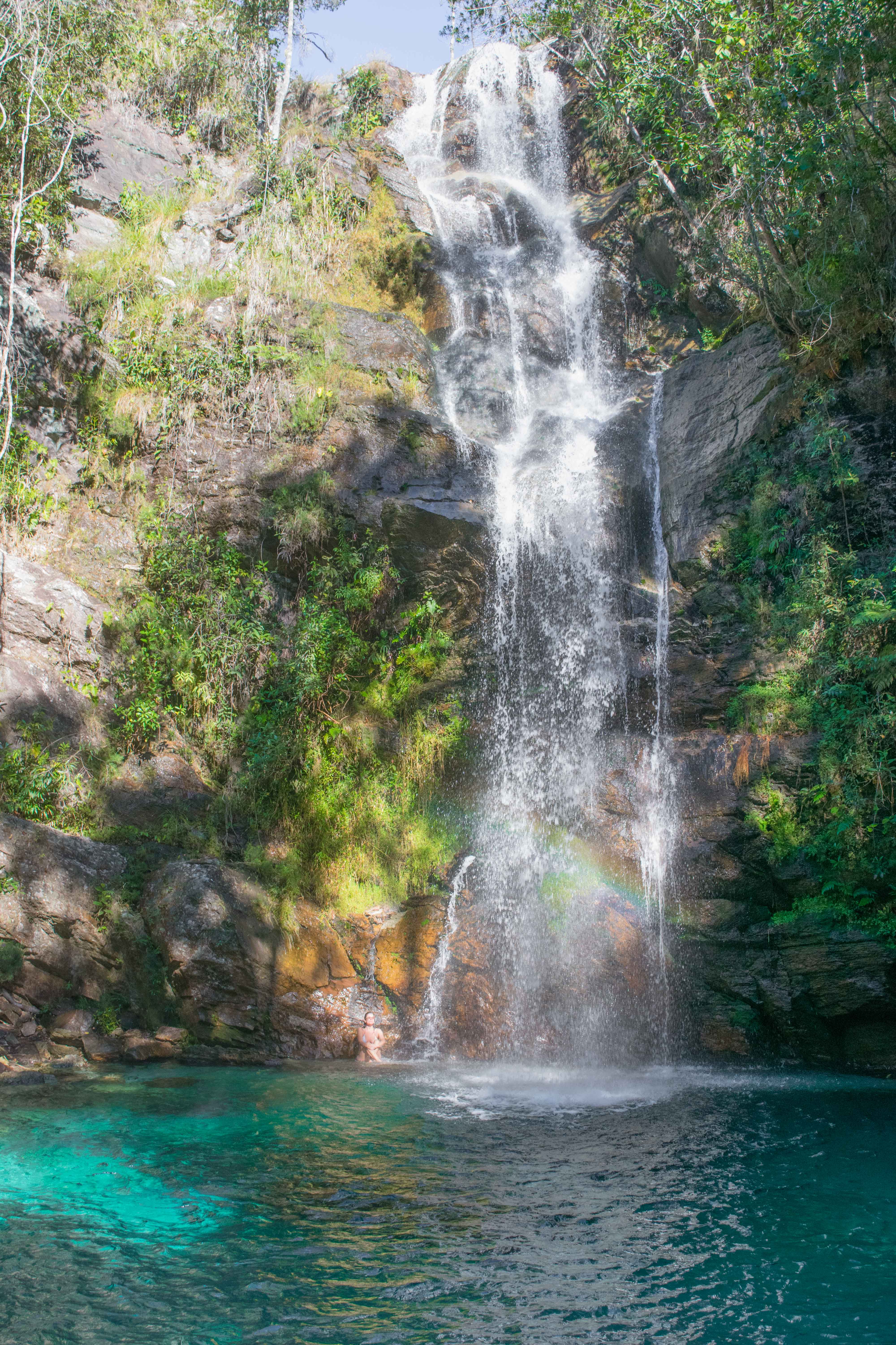 Cachoeira Santa Bárbara. Guia Chapada dos Veadeiros.