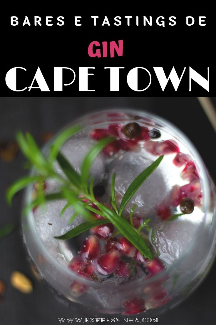Melhores Bares em Cape Town: The Gin Bar e outros lugares legais para experimentar gin sul africano. Bar de coquetéis em Cape Town e outras experiências com gin.