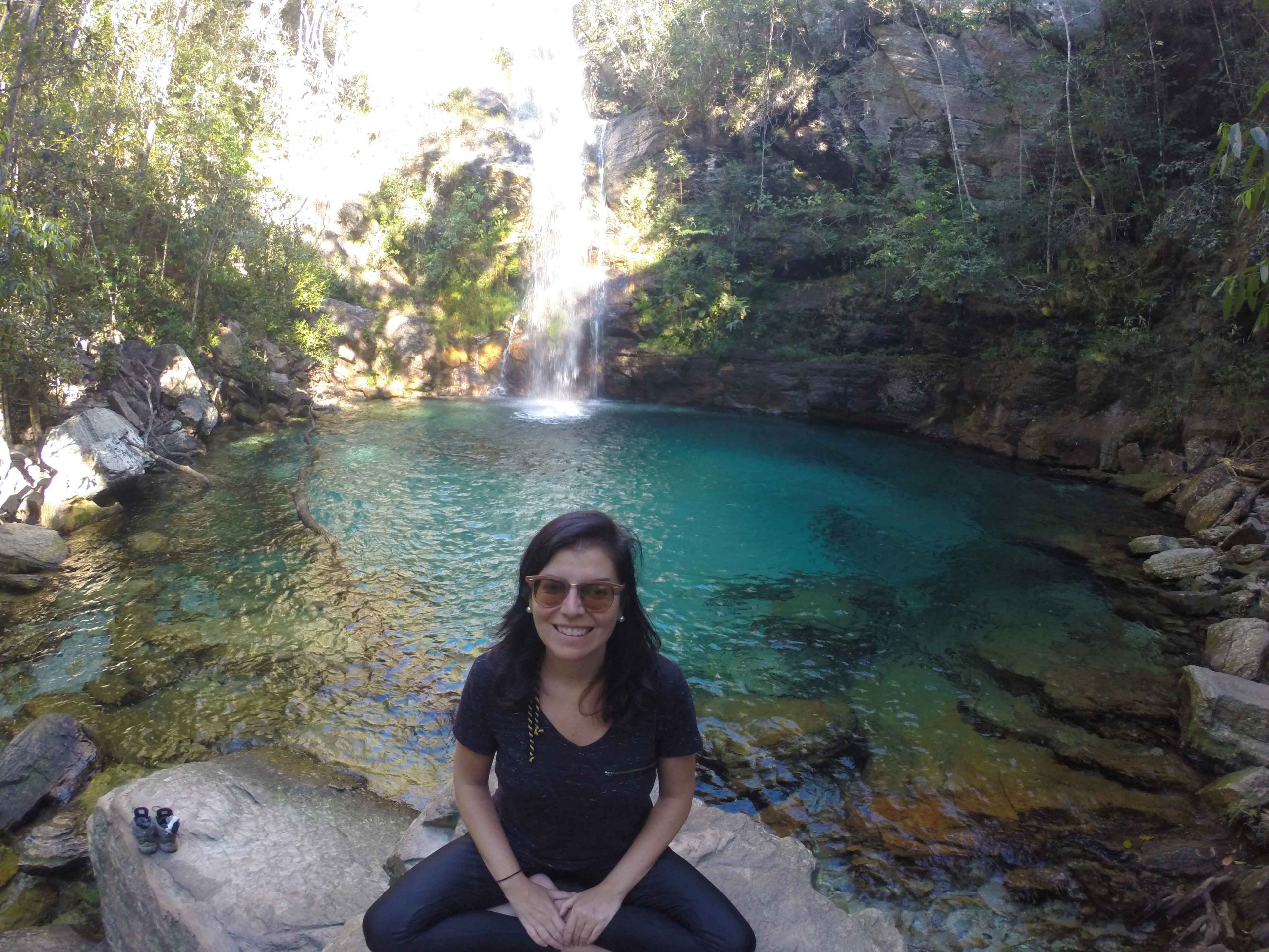Dicas para conhecer a Cachoeira Santa Bárbara e sua linda piscina natural na Chapada dos Veadeiros.