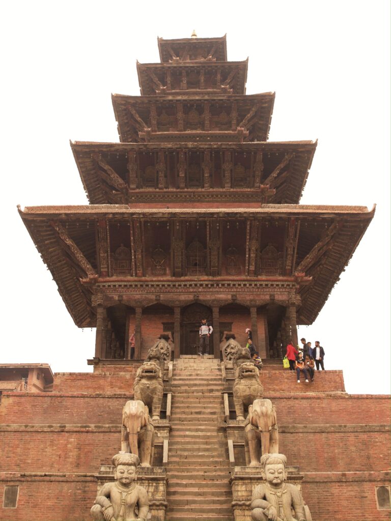 Uma das lindas construções de Bakhtapur, Nepal.