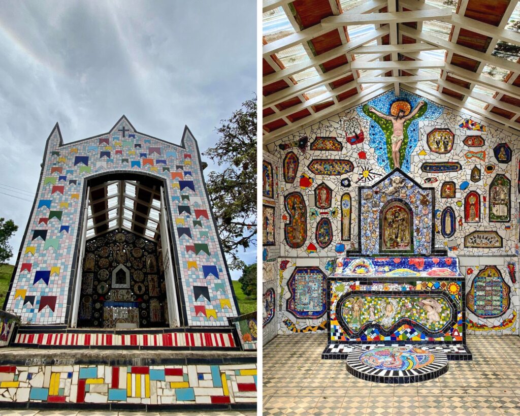 O que fazer em São Bento do Sapucaí: visitar as capelinhas de mosaico!