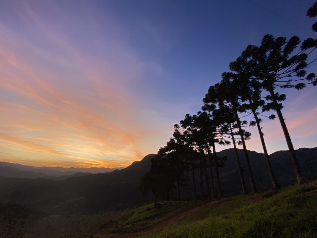 As lindas paisagens da Serra da Mantiqueira em São Bento do Sapucaí.