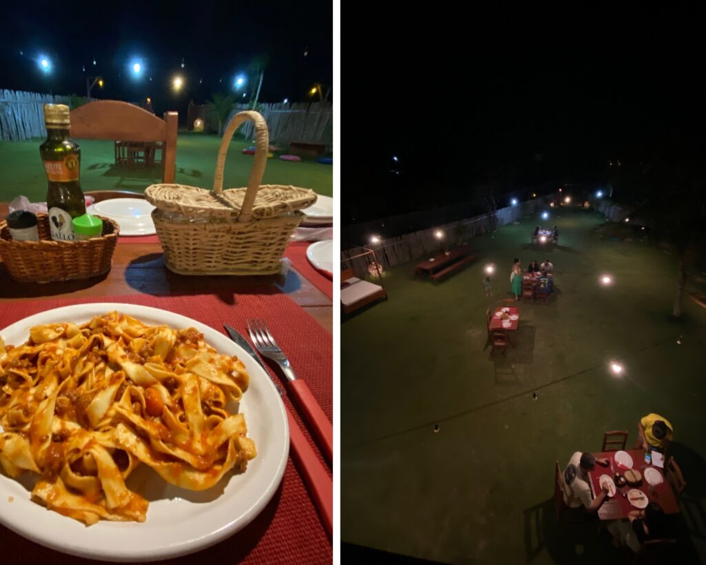 Onde comer na Praia do Macapá Piauí. Restaurante AliCori.